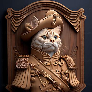 3D model Napoleon cat (STL)